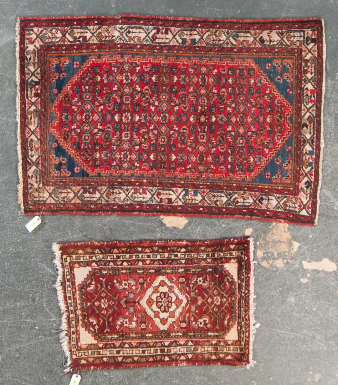 Appraisal: Two Hamadan rugs approx x x Iran circa