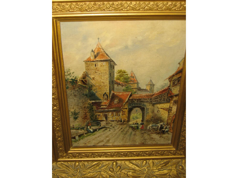 Appraisal: ROBERT FRIEDRICH STIELER GERMAN - PARTIE AUS ROTTENBURG oil on