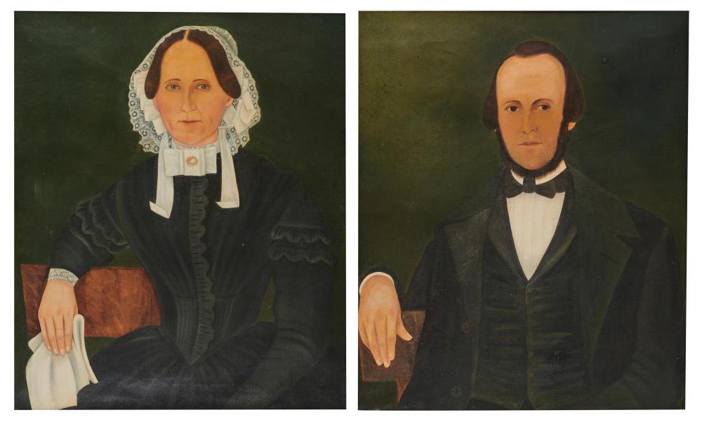 Appraisal: Manner of JOHN JAMES TRUMBULL ARNOLD American - Pair of