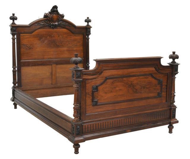 Appraisal: French Louis XVI style rosewood bed late th c having