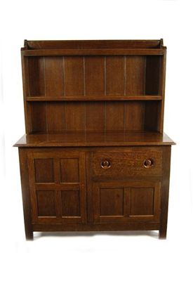 Appraisal: An Arts and Crafts oak dresser possibly Liberty Co single