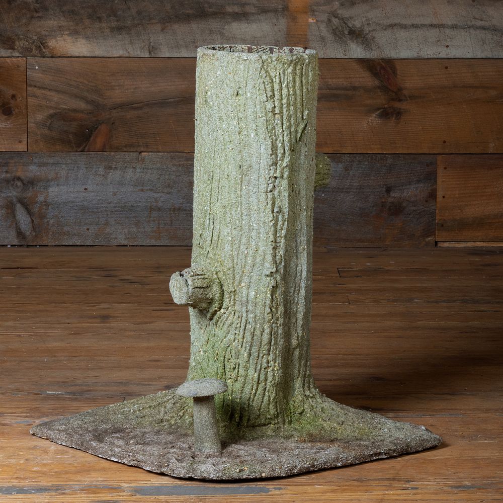 Appraisal: Composition Tree Trunk Stand x x Condition Minor age cracks