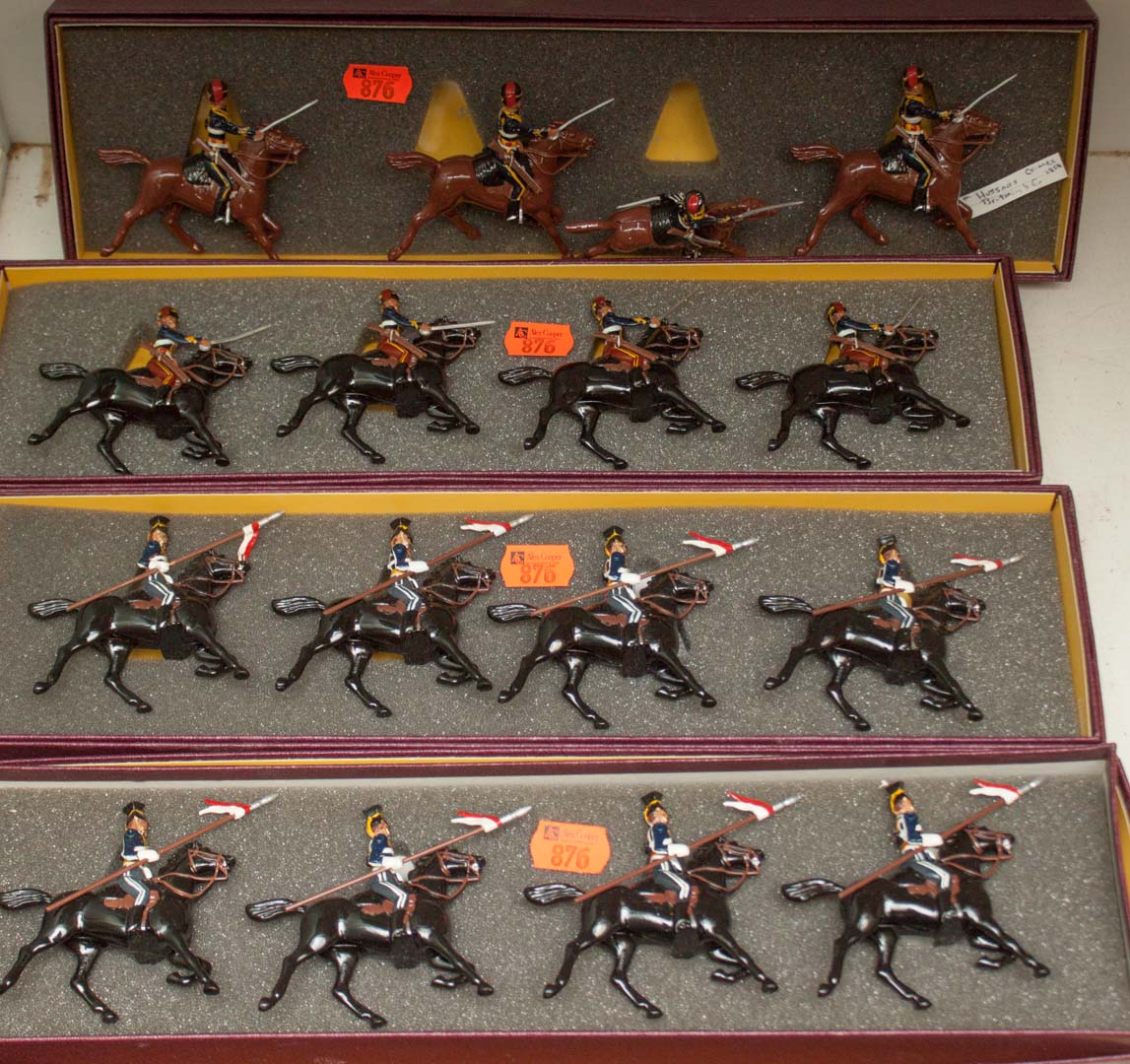 Appraisal: Four Britains cavalry sets each set has four mounted soldiers