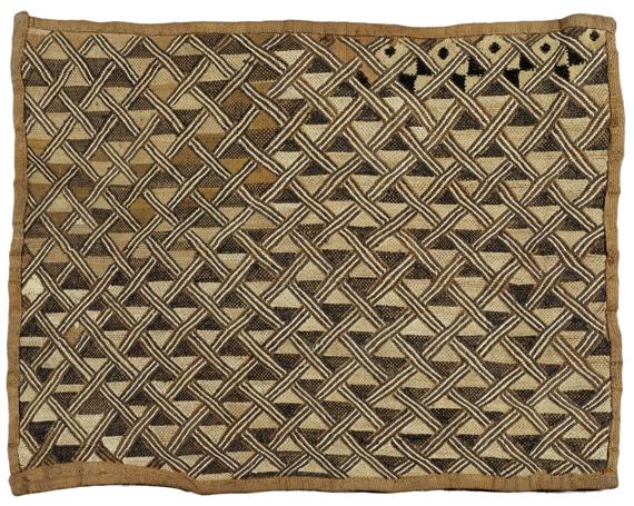 Appraisal: KUBA CLOTH Congo L cm W cm Provenance Swiss private