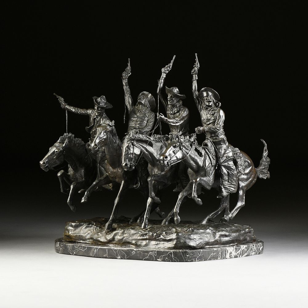 Appraisal: FREDERIC REMINGTON American - A BRONZE SCULPTURE Coming through the