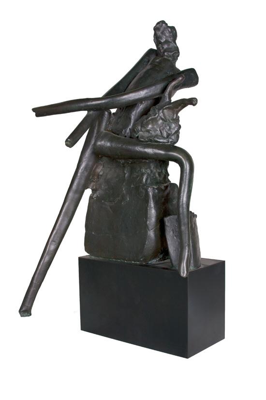 Appraisal: REUBEN NAKIAN American - Nymph and Goat bronze signed and