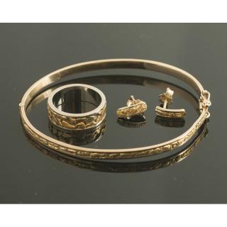 Appraisal: Assorted K Gold Nugget Jewelry Grams Assorted gold nugget jewelry