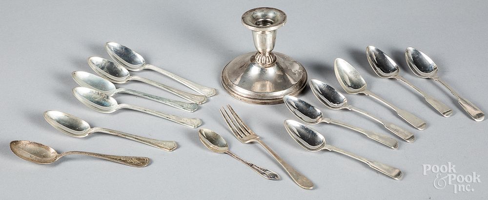 Appraisal: Sterling silver flatware ozt etc Sterling silver flatware ozt together