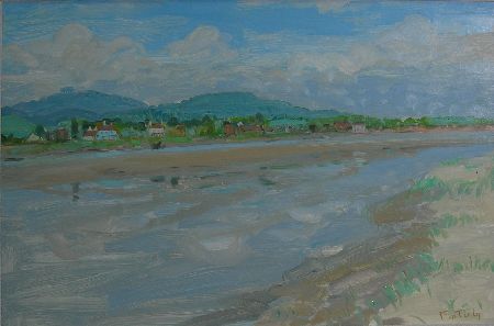 Appraisal: ALASTAIR FLATTELY SCOTTISH - SEVERN NEW NEWHAM Signed oil on