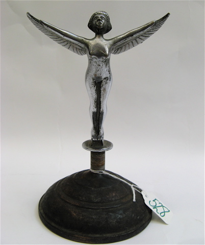 Appraisal: A FLYING LADY CHROME HOOD ORNAMENT the nude female form