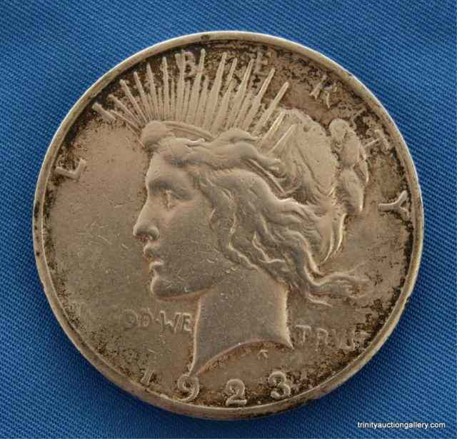 Appraisal: S Silver Peace Dollar CoinIs a very nice S Silver