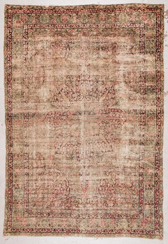 Appraisal: Antique Lavar Kerman Rug Persia ' '' x ' ''