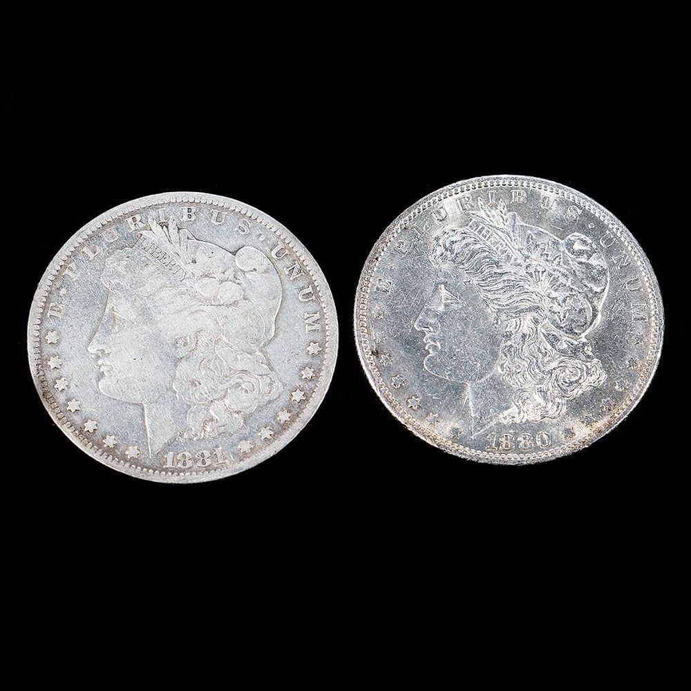 Appraisal: An and Morgan Silver Dollar Coins An and Morgan Silver