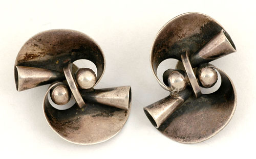 Appraisal: PAIR OF SCANDIA SILVER EARRINGS