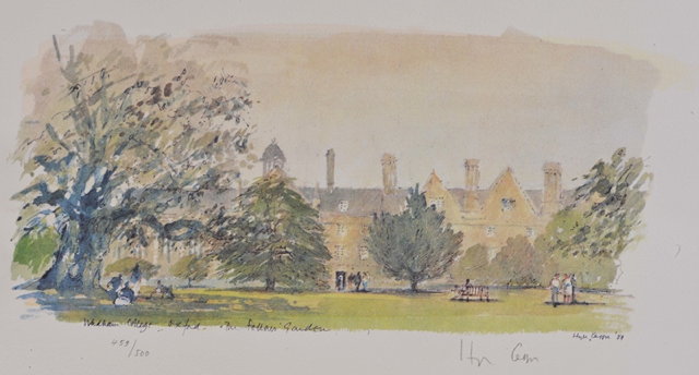 Appraisal: AFTER SIR HUGH CASSON'Wadham College Oxford The Fellows Garden' colour