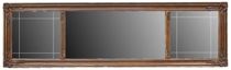 Appraisal: An Antique Mantel Mirror Bronzed frame with shell and scroll