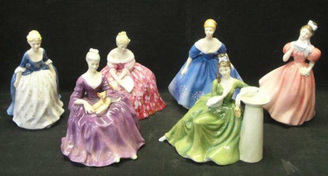 Appraisal: ROYAL DOULTON Female Figurines in Gowns Series HN HN HN