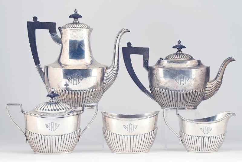 Appraisal: Gorham Sterling Silver Tea Coffee Servicethe five piece service including