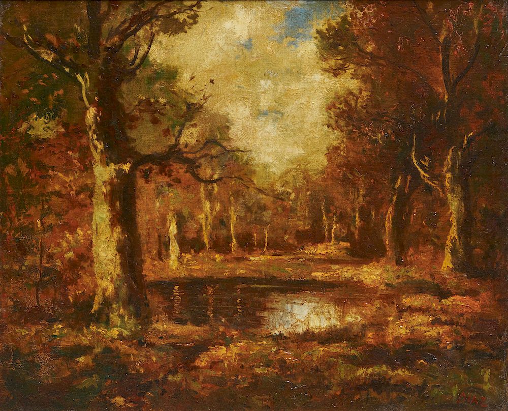 Appraisal: NARCISSE-VIRGIL DIAZ DE LA PENA French - Autumn Landscape NARCISSE-VIRGIL