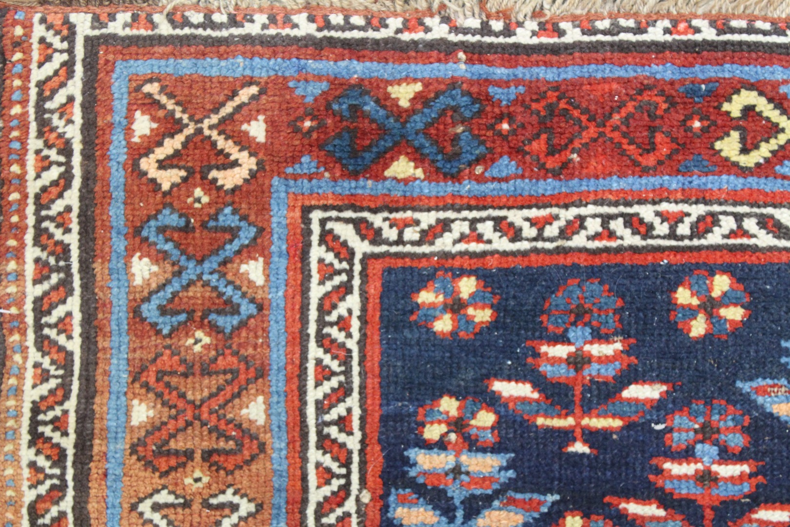 Appraisal: A West Persian runner early th century with blue field