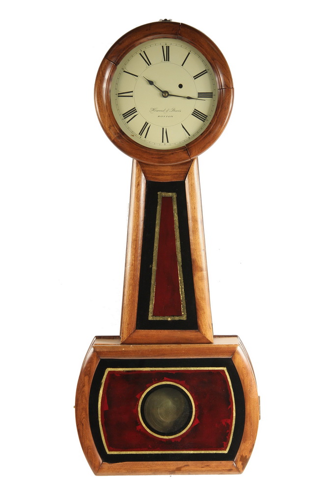 Appraisal: BANJO CLOCK - Howard Davies Banjo Clock ca - Boston