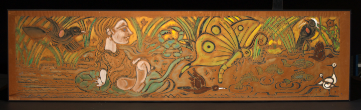 Appraisal: Walter Inglis Anderson American Mississippi - Thumbelina hand-painted linoleum block