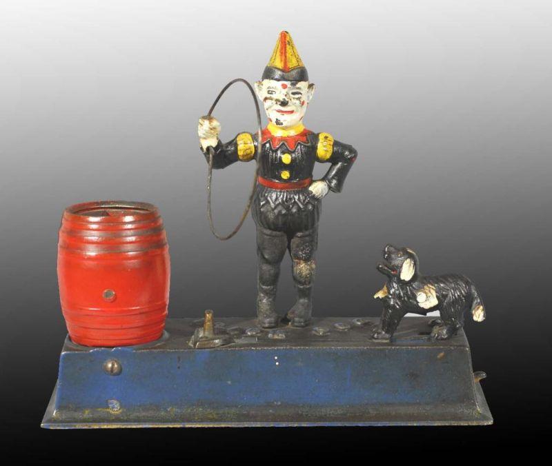 Appraisal: Cast Iron Trick Dog Mechanical Bank Description Manufactured by Hubley