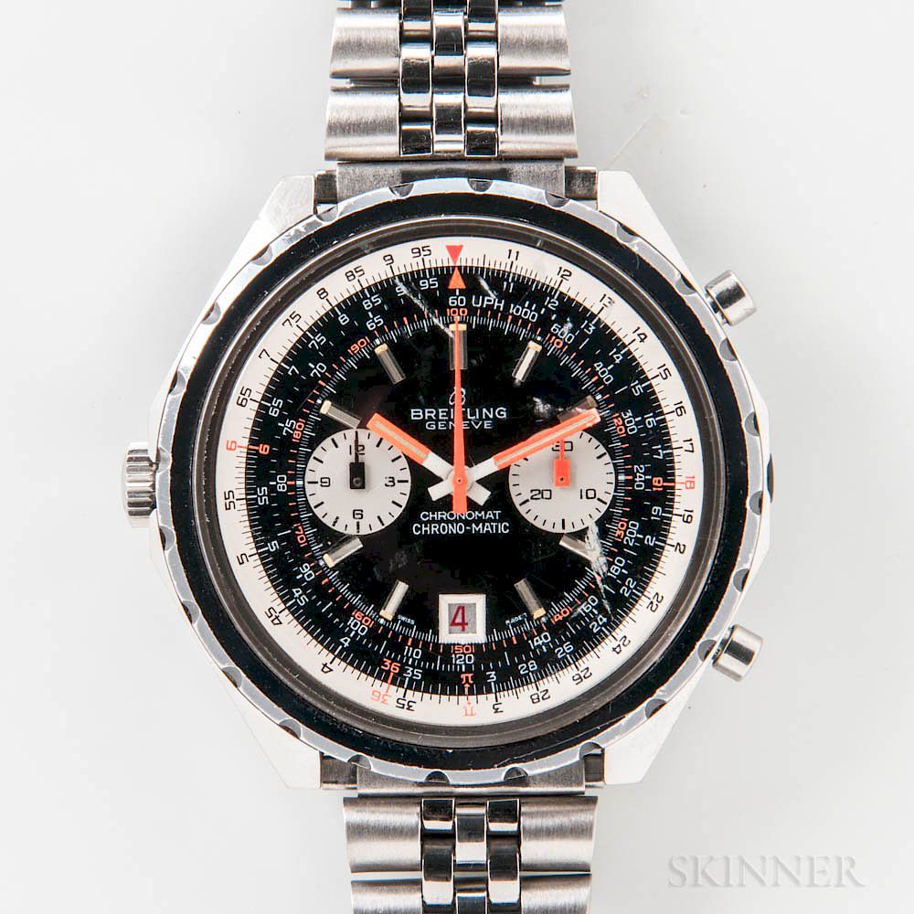 Appraisal: Breitling Chronomat Chrono-Matic Reference Wristwatch Breitling Chronomat Chrono-Matic Reference Wristwatch