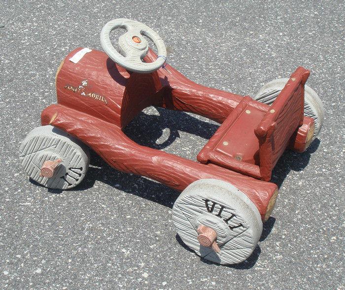 Appraisal: The Flintstones ride on pedal car plastic inches long inches