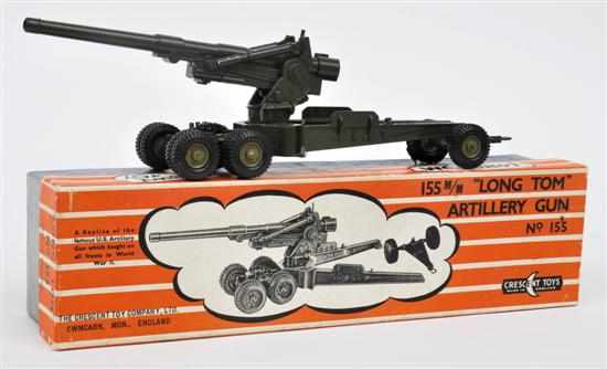 Appraisal: Crescent Toy Long Tom Artillery Gun mm artillery gun wheeled