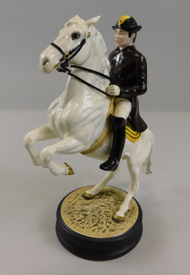 Appraisal: A Beswick Connoisseur horses collection Lipizzaner with rider model number