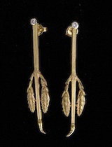 Appraisal: A Pair of Ladies' Earrings by Mark Stanitz An interesting