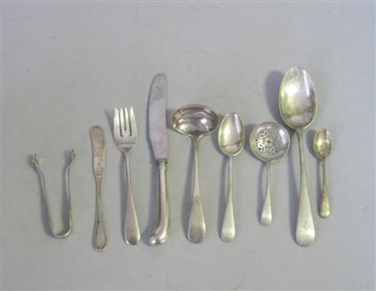 Appraisal: Partial American sterling silver flatware serviceprobably retailed by g a