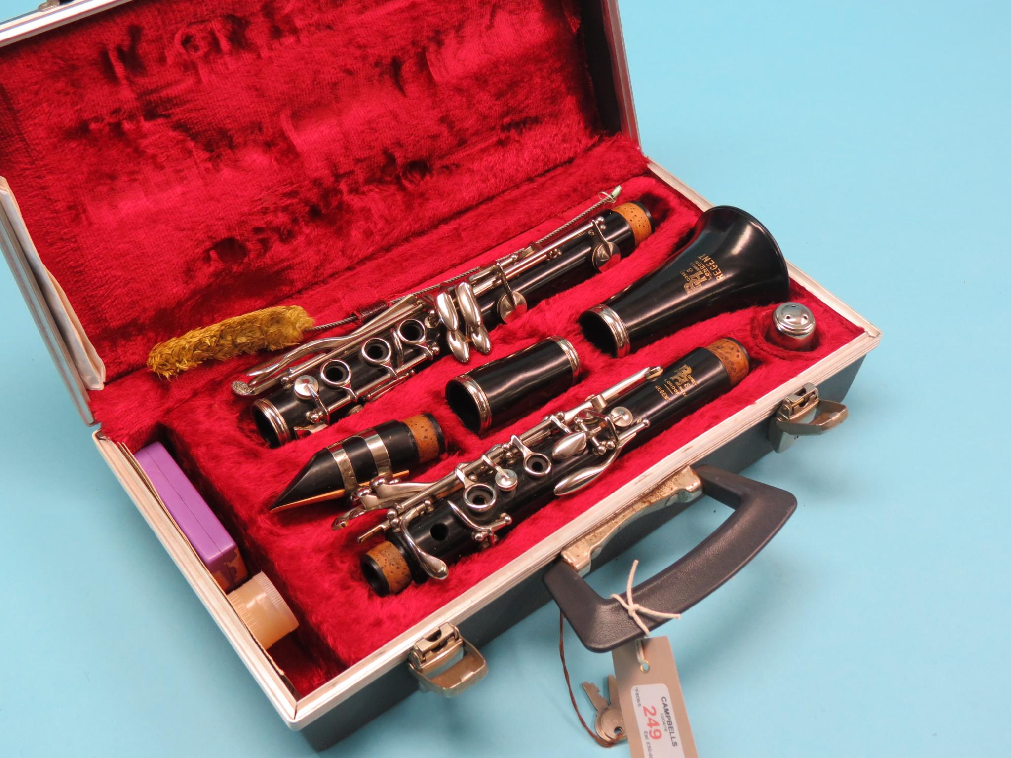 Appraisal: A Boosey Hawkes clarinet Regent complete in original fitted case