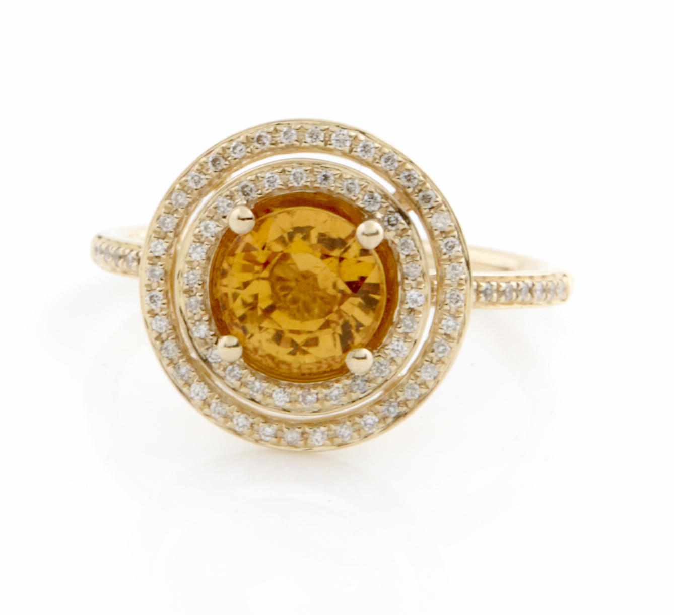 Appraisal: Lots through to be offered without reserve A yellow sapphire