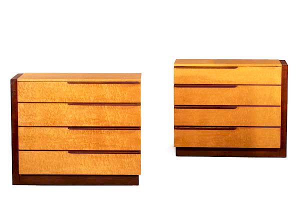 Appraisal: Gilbert Rohde Herman Miller chests A pair of Art Deco