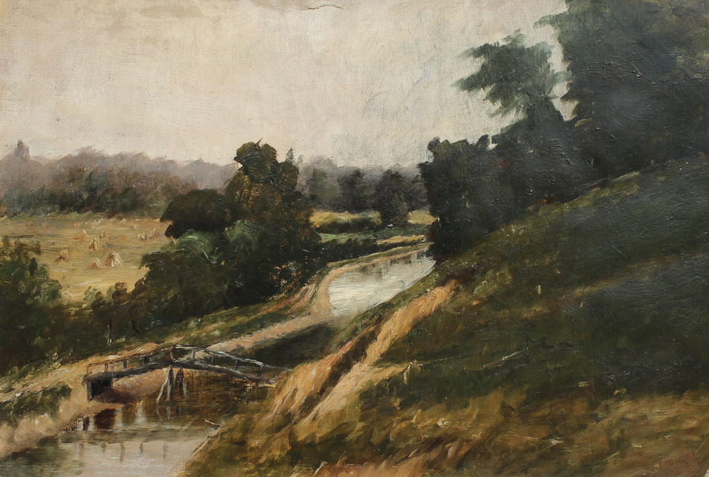 Appraisal: TURN OF THE CENTURY AMERICAN SCHOOL COUNTRY LANDSCAPE PAINTING Oil