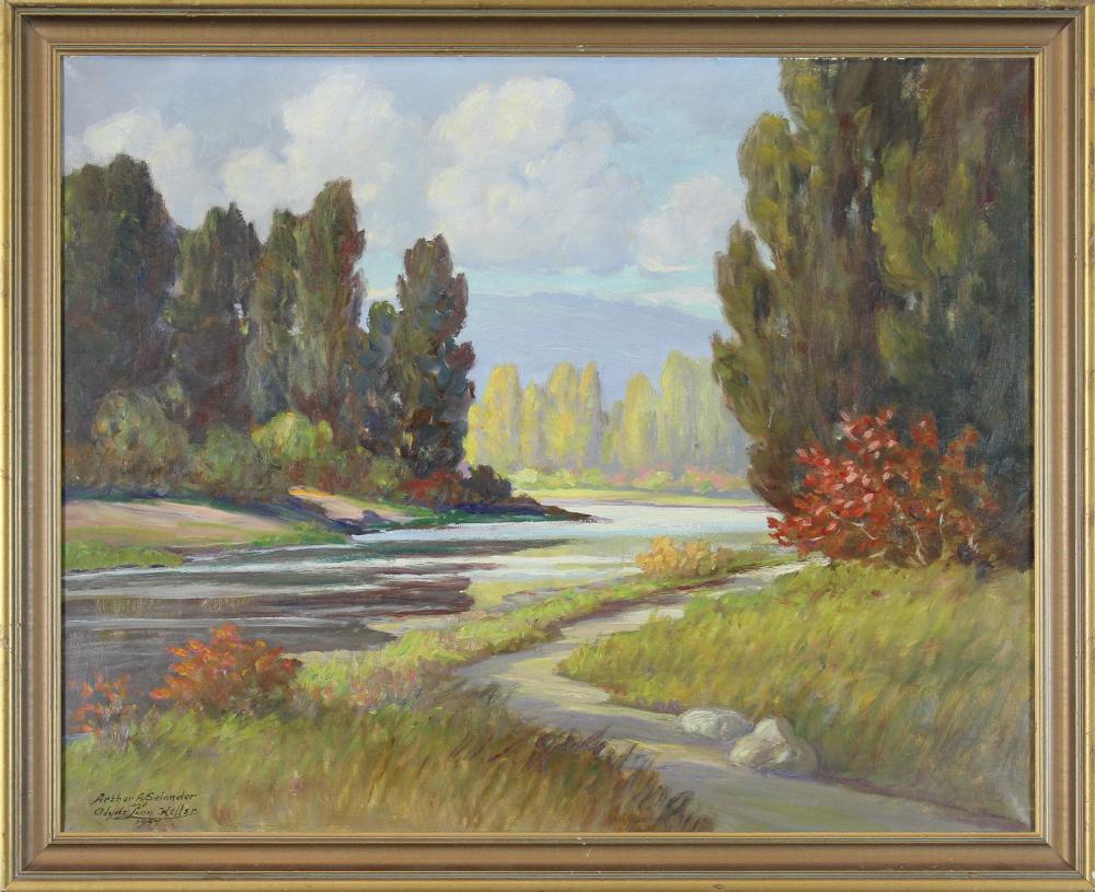 Appraisal: COLLABORATION OIL ON CANVAS Arthur A Selander Oregon - and