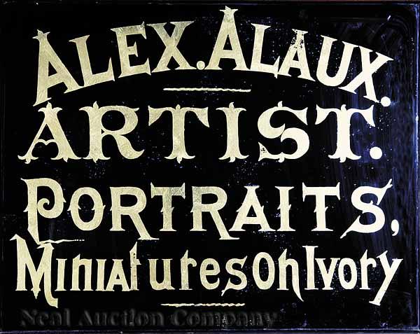 Appraisal: An Alexandre Alaux French - active New Orleans - Trade