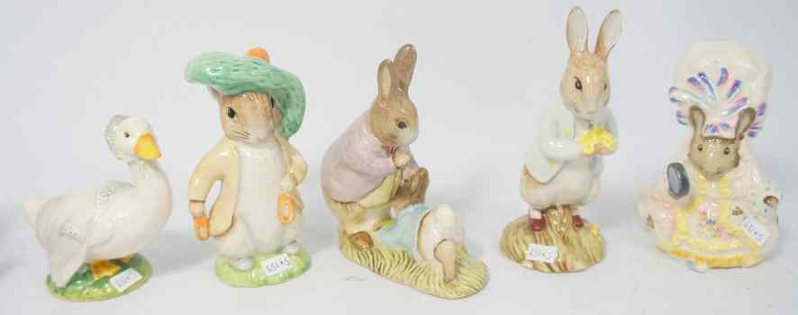 Appraisal: Royal Albert Beatrix Potter Figures Mr Benjamin Bunny Mr Benjamin