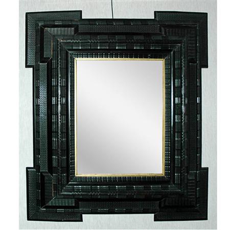 Appraisal: Dutch Baroque Style Ebonized Mirror Estimate -