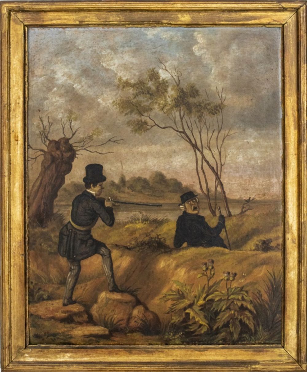 Appraisal: BRITISH TH C GENT SPORTSMAN OIL ON BOARD Oil on