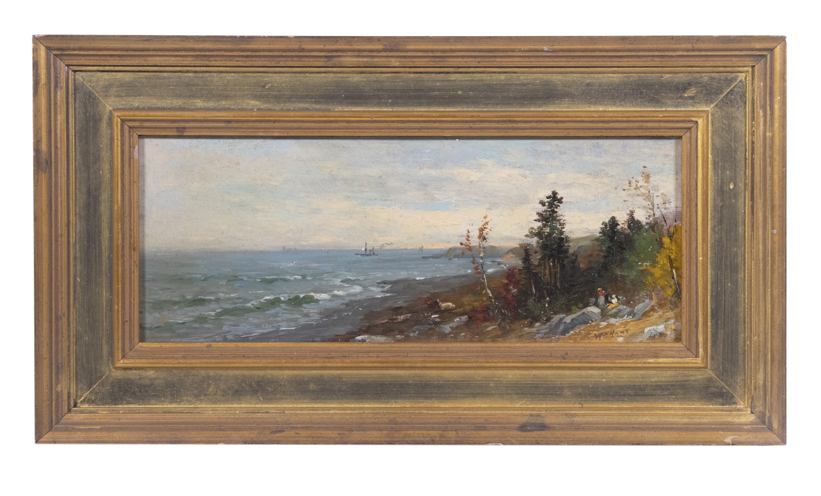 Appraisal: WILLIAM HOWARD HART NY - Mount Desert a small oil