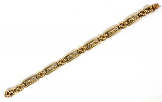 Appraisal: KT YELLOW GOLD PANTHER BRACELET KT YELLOW GOLD PANTHER BRACELET