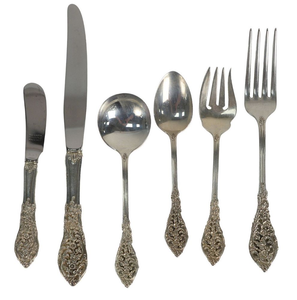 Appraisal: Reed and Barton Sterling Silver Flatware Set seventy three piece