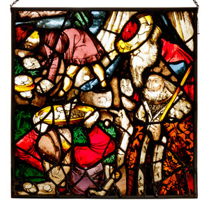 Appraisal: A Continental Stained Glass Window th th Century x inches