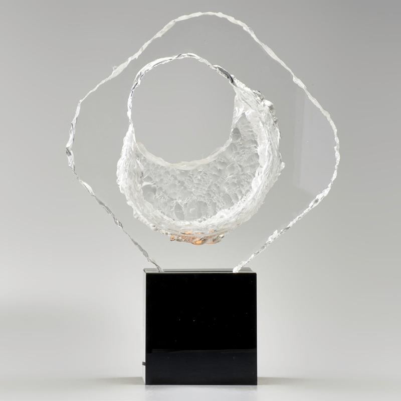 Appraisal: CONTEMPORARY Illuminated acrylic tabletop sculpture Unmarked x x