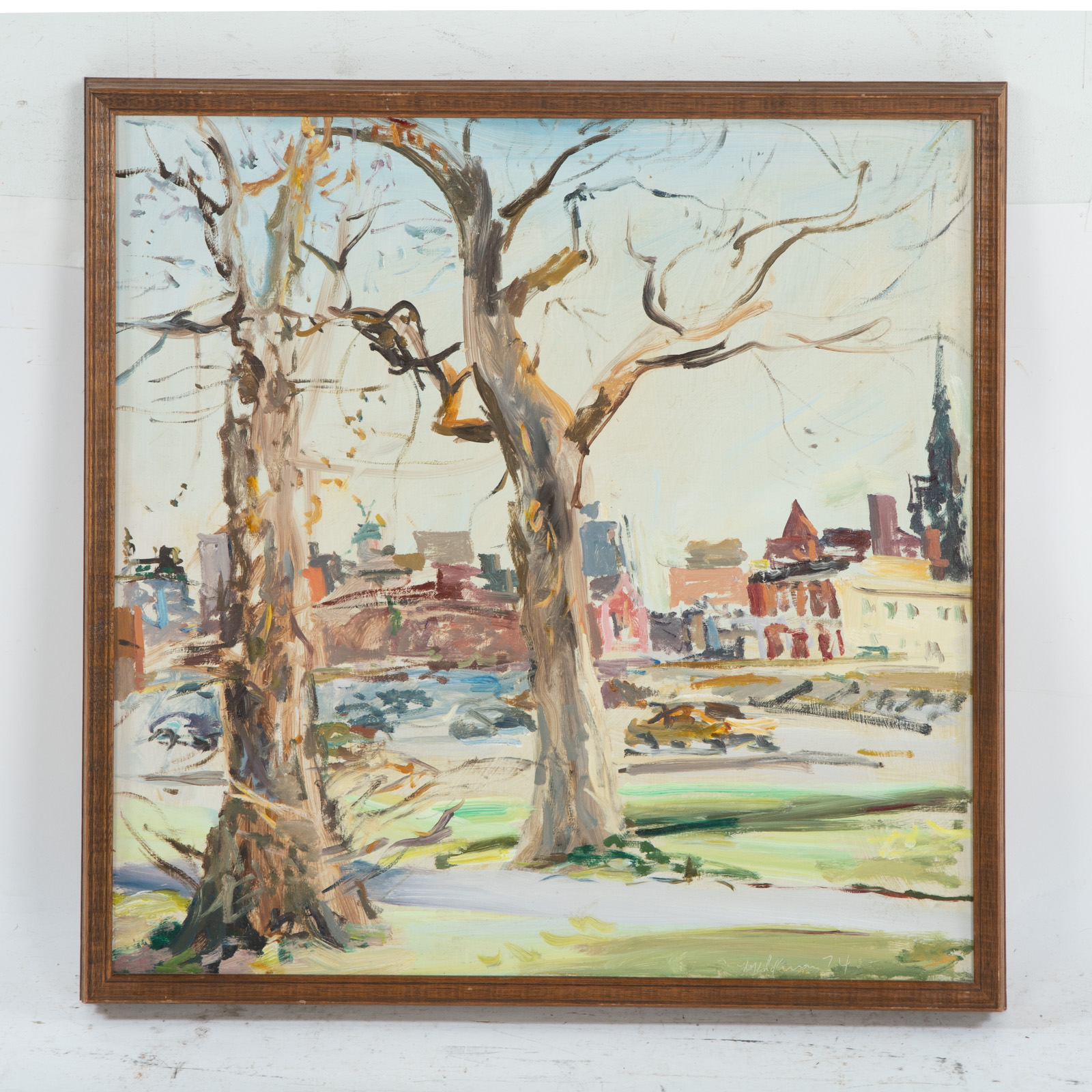 Appraisal: RAOUL MIDDLEMAN BALTIMORE PARK OIL American - Oil on board