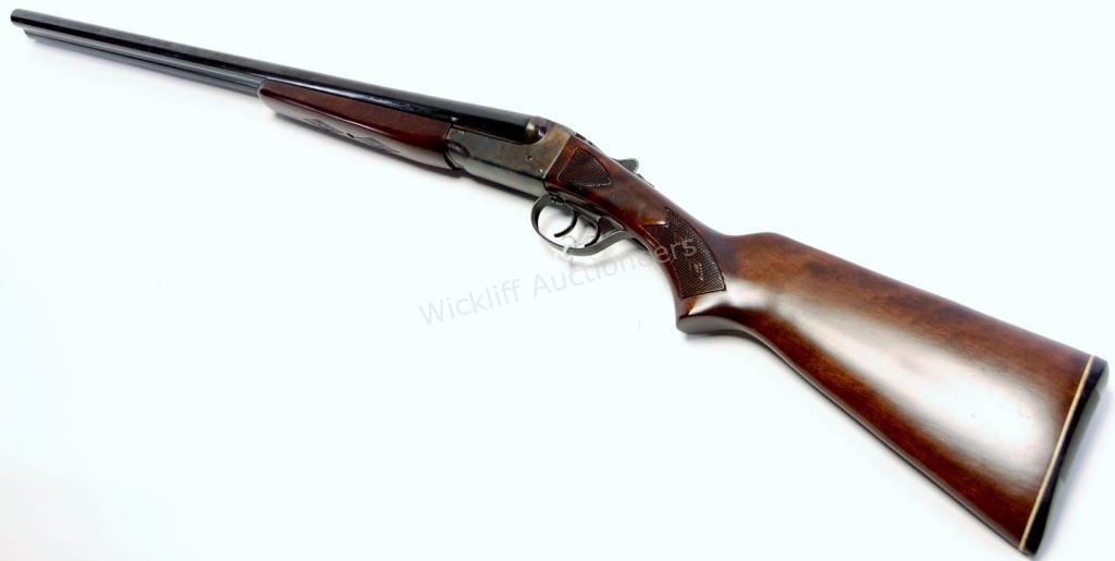 Appraisal: Stevens Model D SxS Shotgun-Blued barrels with extractors Solid rib