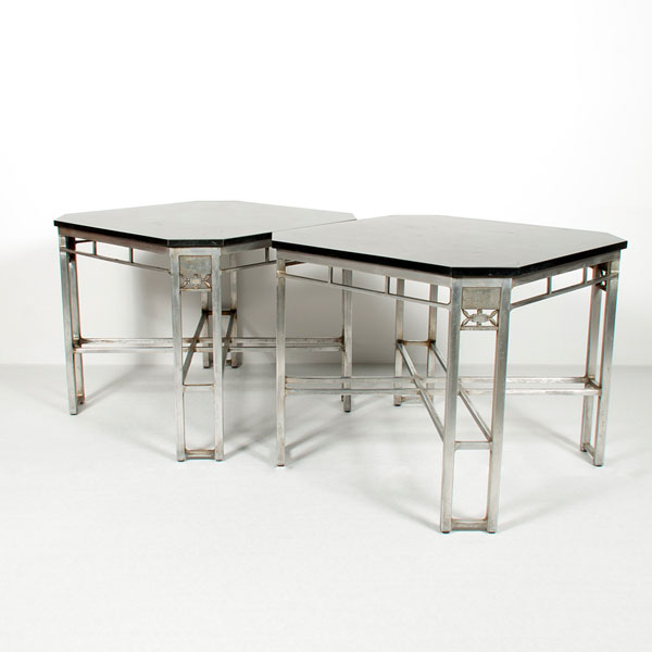 Appraisal: American early th century A pair of Art Deco tables